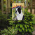 Polyester Boston Terrier Garden Flag 2-Sided 2-Ply