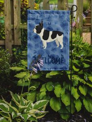 Polyester French Bulldog Welcome Garden Flag 2-Sided 2-Ply