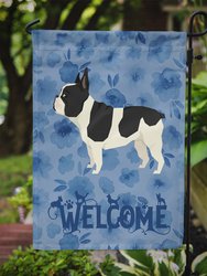 Polyester French Bulldog Welcome Garden Flag 2-Sided 2-Ply