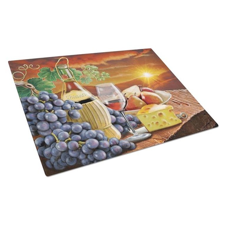 PRS4029LCB Chianti Pears Wine & Cheese Glass Cutting Board - Large