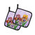 Purple and Yellow Iris Pair of Pot Holders