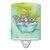 Raccoon Bathing Watercolor Ceramic Night Light