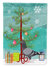 Racing Pigeon Christmas Garden Flag 2-Sided 2-Ply - Blue
