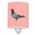 Racing Pigeon Pink Check Ceramic Night Light