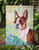 Red And White Boston Terrier Garden Flag 2-Sided 2-Ply