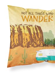 Retro Camper Camping Wander Fabric Standard Pillowcase