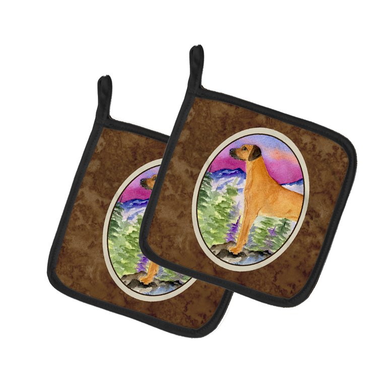 Rhodesian Ridgeback Pair of Pot Holders