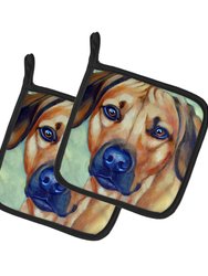 Rhodesian Ridgeback  Pair of Pot Holders