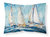 Roll me over Sailboats Fabric Standard Pillowcase