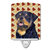 Rottweiler Fall Leaves Portrait Ceramic Night Light