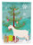 Saanen Goat Christmas Garden Flag 2-Sided 2-Ply