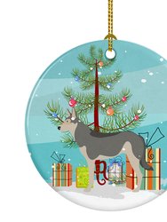 Saarloos Wolfdog Christmas Ceramic Ornament