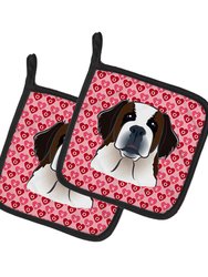 Saint Bernard Pair of Pot Holders