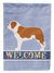 Saint Bernard Welcome Garden Flag 2-Sided 2-Ply