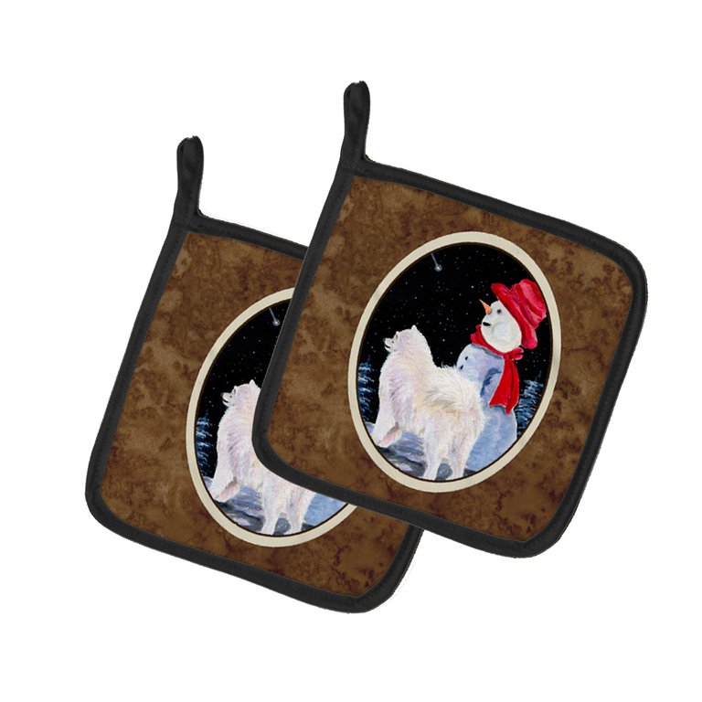 Samoyed Pair of Pot Holders