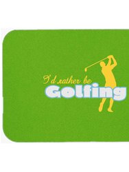 SB3092LCB I Had Rather Be Golfing Man On Green Glass Cutting Board - Large