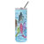 SC2032TBL20 20 Oz Mermaids Double Walled Stainless Steel Skinny Tumbler - Multi Color