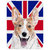  SC9891LCB Cardigan Corgi With English Union Jack British Flag Glass Cutting Board - Large