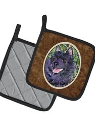 Schipperke Pair of Pot Holders