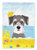 Schnauzer Summer Beach Garden Flag 2-Sided 2-Ply