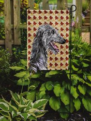 Scottish Deerhound Fall Leaves Garden Flag 2-Sided 2-Ply