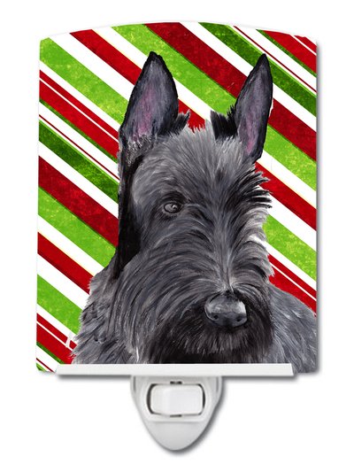 Caroline's Treasures Scottish Terrier Candy Cane Holiday Christmas Ceramic Night Light product