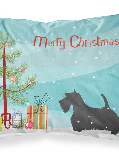 Caroline's Treasures Scottish Terrier Merry Christmas Tree Fabric Standard Pillowcase product