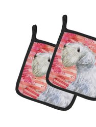 Sealyham Terrier Love Pair of Pot Holders