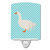 Sebastopol Goose Blue Check Ceramic Night Light