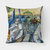 Seven Boats Sailboats Fabric Decorative Pillow