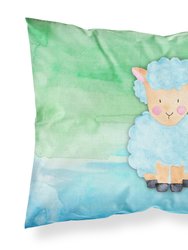 Sheep Lamb Watercolor Fabric Standard Pillowcase