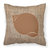 Shell Burlap and Brown BB1099 Fabric Decorative Pillow