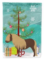 Shetland Pony Horse Christmas Garden Flag 2-Sided 2-Ply