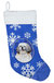 Shih Tzu Winter Snowflakes Holiday Christmas Stocking