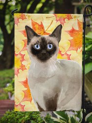 Siamese Fall Leaves Garden Flag 2-Sided 2-Ply