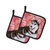 Siberian Husky #2 Love Pair of Pot Holders