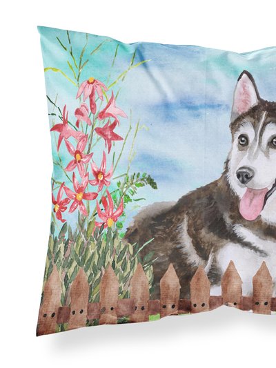 Caroline's Treasures Siberian Husky #2 Spring Fabric Standard Pillowcase product