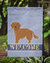 Small Greek Domestic Dog Kokoni Welcome Garden Flag 2-Sided 2-Ply
