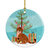 Sokoke Cat Merry Christmas Tree Ceramic Ornament