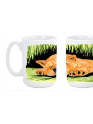 SS8526CM15 15 Oz. Chow Chow Dishwasher Safe Microwavable Ceramic Coffee Mug