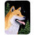 SS8598LCB 12 x 15 in. Shiba Inu Glass Cutting Board - Large - Multicolor