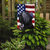 Standard Schnauzer Black American Flag Garden Flag 2-Sided 2-Ply