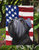 Standard Schnauzer Black American Flag Garden Flag 2-Sided 2-Ply