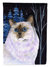 Starry Night Cat - Birman Garden Flag 2-Sided 2-Ply