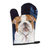 Starry Night English Bulldog Oven Mitt