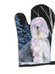 Starry Night Old English Sheepdog Oven Mitt