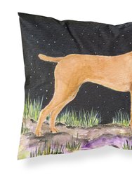 Starry Night Vizsla Fabric Standard Pillowcase