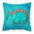 Stegosaurus Watercolor Fabric Decorative Pillow