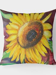 Sunflowers Fabric Decorative Pillow