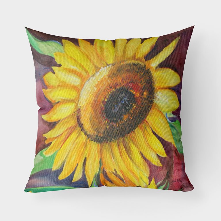 Sunflowers Fabric Decorative Pillow